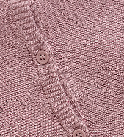 Creamie Cardigan - Viskose/Nylon - Pointelle - Woodrose
