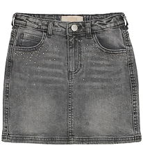Creamie Nederdel - Light Grey Denim Creamie Nederdel - Light Grey Denim