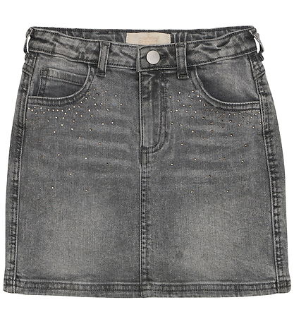 Creamie Nederdel - Light Grey Denim