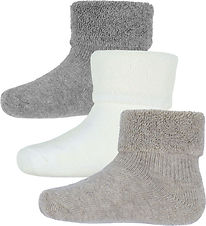 MP Strømper - Frotté - 3-pak - Lysebrunmeleret MP Strømper - Frotté - 3-pak - Lysebrunmeleret