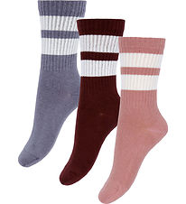 MP Strømper - Rib - 3-pak - Anker - Wine Red MP Strømper - Rib - 3-pak - Anker - Wine Red