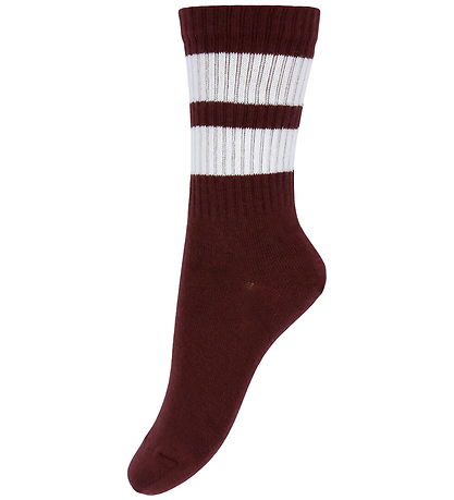 MP Strømper - Rib - 3-pak - Anker - Wine Red