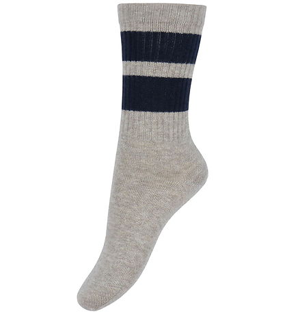 MP Strømper - Rib - 3-pak - Anker - Lysebrunmeleret
