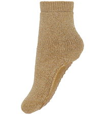 MP Strømper - Celina - Glitter - Skridsikker - Golden Tan MP Strømper - Celina - Glitter - Skridsikker - Golden Tan