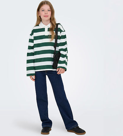 Kids Only Blouse - KogRuby - PineNeedle/Cloud Dancer