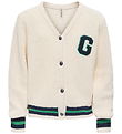Kids Only Cardigan - Strik - Antique White/Night Sky/ Medium Gre Kids Only Cardigan - Strik - Antique White/Night Sky/ Medium Gre