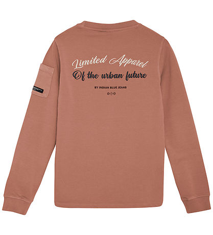 Indian Blue Jeans Sweatshirt - Burlwood m. Tekst Indian Blue Jeans Sweatshirt - Burlwood m. Tekst