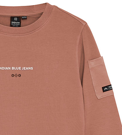 Indian Blue Jeans Sweatshirt - Burlwood m. Tekst Indian Blue Jeans Sweatshirt - Burlwood m. Tekst