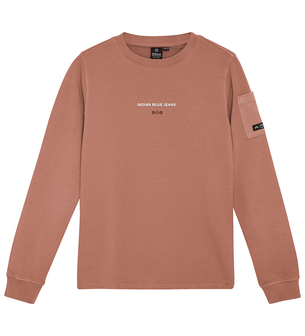 Indian Blue Jeans Sweatshirt - Burlwood m. Text - Indian Blue Jeans - 16 Jahre (176) - Sweatshirts