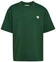 Hummel T-shirt - HmlJR - Mørkegrøn m. Logo Hummel T-shirt - HmlJR - Mørkegrøn m. Logo