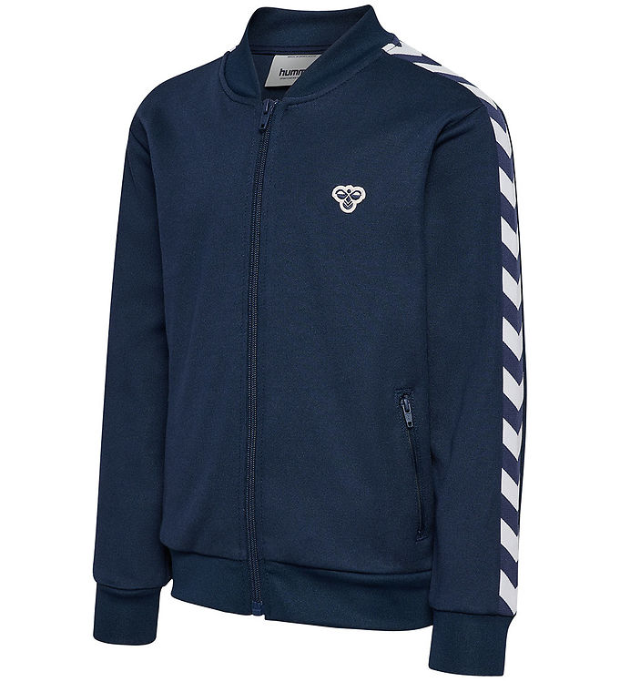 Hummel Cardigan - HmlJR - Dress Blues m. Logo