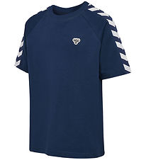 Hummel T-shirt - HmlJR Archive - Dress Blues m. Logo Hummel T-shirt - HmlJR Archive - Dress Blues m. Logo