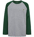 Hummel Bluse - hmlJR - Mørkegrøn m. Logo Hummel Bluse - hmlJR - Mørkegrøn m. Logo
