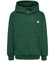 Hummel Hoodie - HmlJR - Dark Green w. Logo Hummel Hoodie - HmlJR - Dark Green w. Logo