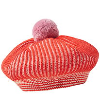 MarMar Baret - Strik - Uld/Bomuld - Alexo - Tomato Stripe MarMar Baret - Strik - Uld/Bomuld - Alexo - Tomato Stripe