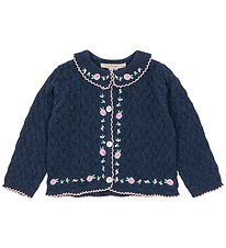 Konges Sløjd Cardigan - Strik - Rosier - Ensign Blue  Konges Sløjd Cardigan - Strik - Rosier - Ensign Blue