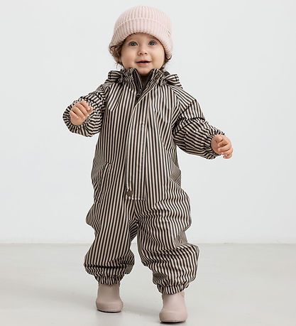 MarMar Regndragt m Fleece - PU - Orion - Brown Stripe