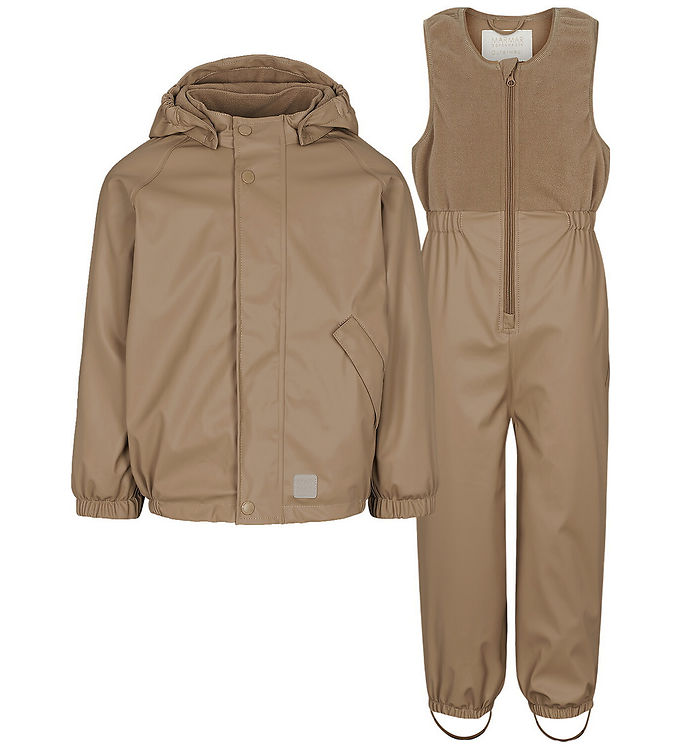 MarMar Regntøj m. Fleece - PU - Obo - Sepia Brown