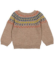 MarMar Bluse - Uld - Tuso - Brun/Multifarvet MarMar Bluse - Uld - Tuso - Brun/Multifarvet