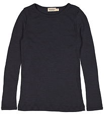 MarMar Bluse - Rib - Uld - Tamra - Night MarMar Bluse - Rib - Uld - Tamra - Night