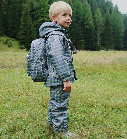 Konges Sløjd Rygsæk - PU - Rainy - Midi - Laurel Blue Check