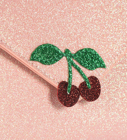 Konges Sløjd Skuldertaske - Love Letter - Pink Glitter