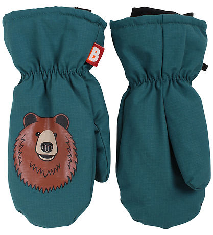 DYR-Cph Luffer m. Fleece - DYRPaw - DK Slate m. Brun Bjørn