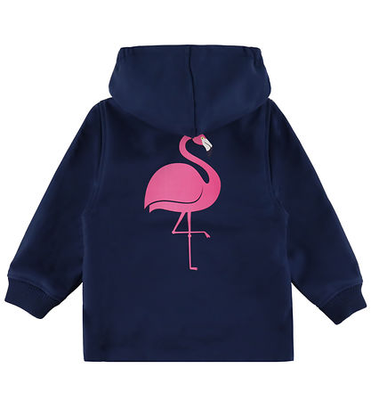 DYR-Cph Softshelljakke - Dyrevild - Navy m. Flamingo