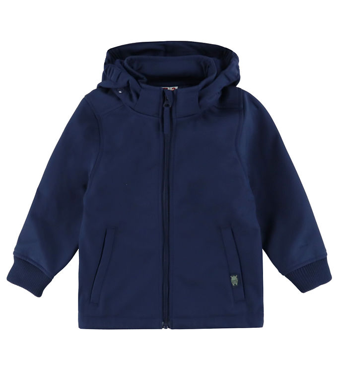 DYR-Cph Softshelljakke - Dyrevild - Navy m. Næsehorn