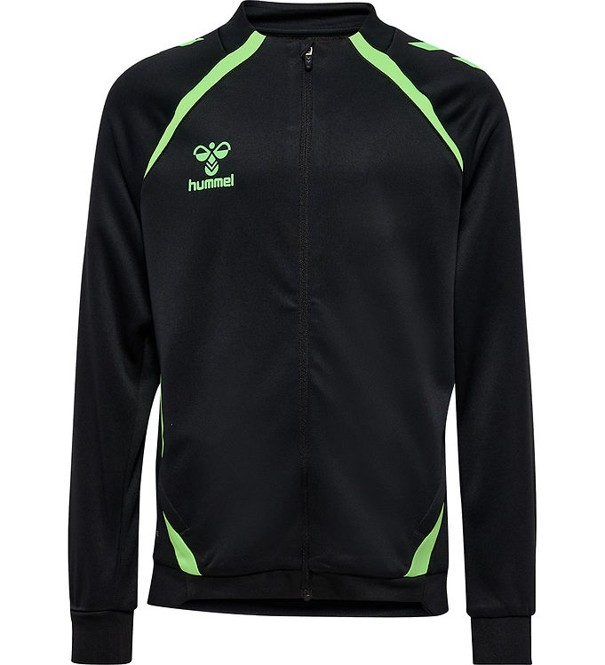 Hummel Cardigan - hmlLead 2.0 Track - Sort/Green Gecko