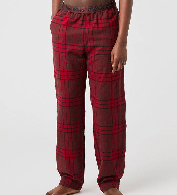 Björn Borg Core Flannel Pyjama Pants Rød, 122-128