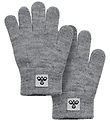 Hummel Handsker - 2-pak - Strik - HmlJr - Gråmeleret Hummel Handsker - 2-pak - Strik - HmlJr - Gråmeleret