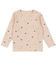 Konges Sløjd Bluse - Rib - Ella - Cherry Coeur Blush Konges Sløjd Bluse - Rib - Ella - Cherry Coeur Blush