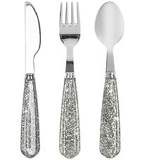 Konges Sløjd Glimmerbestik - 3-dele - Sparkling Blue Konges Sløjd Glimmerbestik - 3-dele - Sparkling Blue
