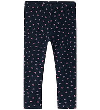 Name It Leggings m. Fleece - NmfDavina - Dark Sapphire/Heart AOP Name It Leggings m. Fleece - NmfDavina - Dark Sapphire/Heart AOP