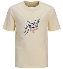 Jack & Jones T-shirt - JorInwood - Antique White/JNR Jack & Jones T-shirt - JorInwood - Antique White/JNR