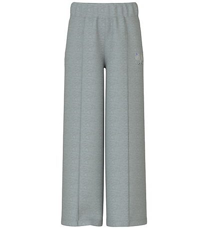 Name It Sweatpants - NkfVenus - Grey Melange/Heart Rackets