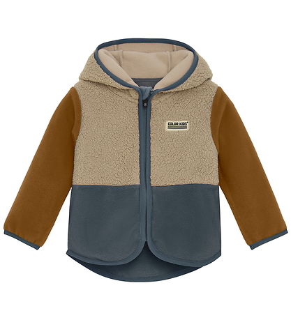 Color Kids Fleecejakke - Baby Teddy - Stormy Weather