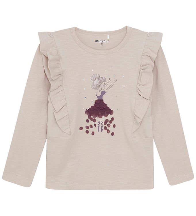 Minymo Bluse - Smoke Gray
