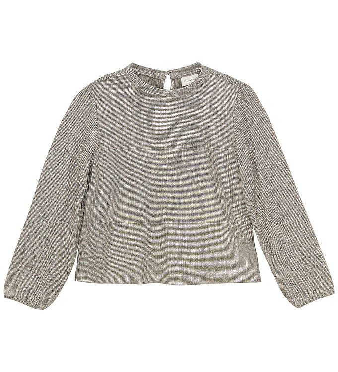 Minymo Bluse - Glitter - Silver