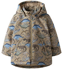 Name It Vinterjakke - Noos - NmmMax - Silver Mink/DINO Name It Vinterjakke - Noos - NmmMax - Silver Mink/DINO