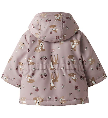 Name It Vinterjakke - NbfMaxi - Violet Ice/BAMBI