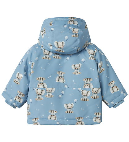Name It Vinterjakke - NbmMax - Rain Washed/ELEPHANT