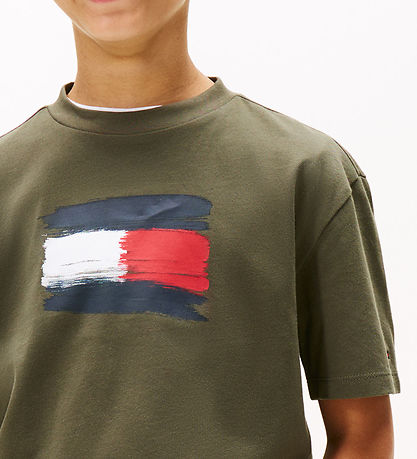 Tommy Hilfiger T-shirt - Flag Archive - Pewter Green