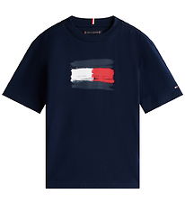 Tommy Hilfiger T-shirt - Flag Archive - Dark Night Navy Tommy Hilfiger T-shirt - Flag Archive - Dark Night Navy