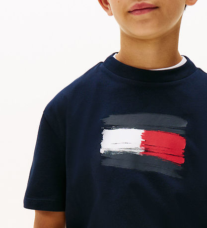 Tommy Hilfiger T-shirt - Flag Archive - Dark Night Navy