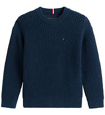 Tommy Hilfiger Bluse - Strik - Dark Night Navy Tommy Hilfiger Bluse - Strik - Dark Night Navy