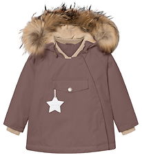 Mini A Ture Vinterjakke - MatWang Fleece/Fur - Peppercorn Plum Mini A Ture Vinterjakke - MatWang Fleece/Fur - Peppercorn Plum