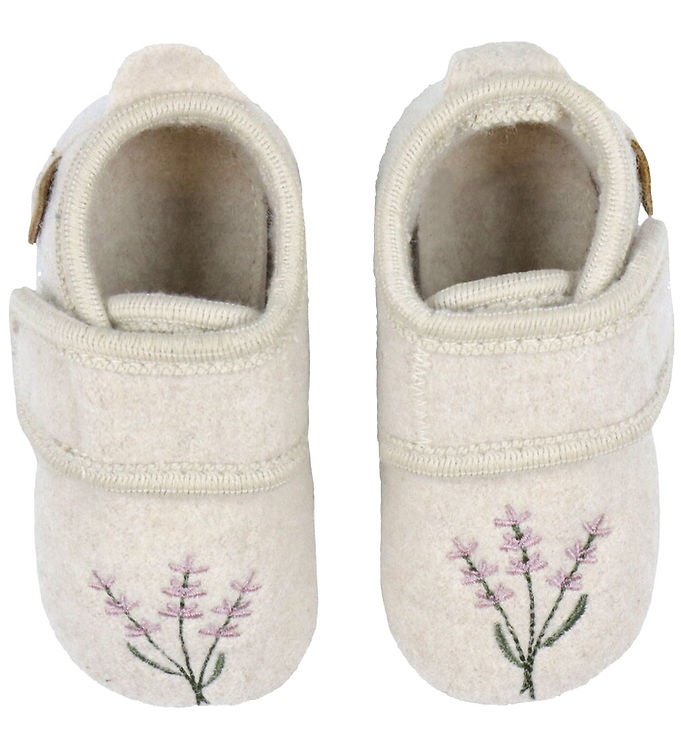 Mikk-Line Hjemmesko - Prewalker Uld - Off White