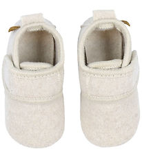 Mikk-Line Hjemmesko - Prewalker Uld - Off White Mikk-Line Hjemmesko - Prewalker Uld - Off White